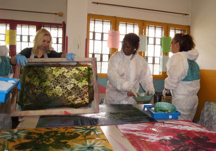 laboratorio di serigrafia in carcere