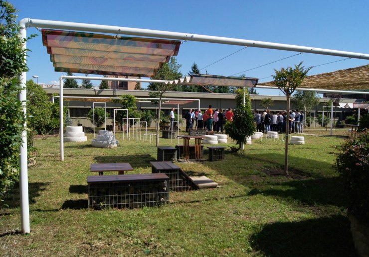 Area colloqui all'aperto per detenuti e famiglie